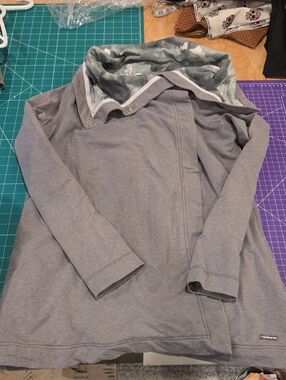 Lululemon Women's Wrap Sweater With Snaps and Pockets.